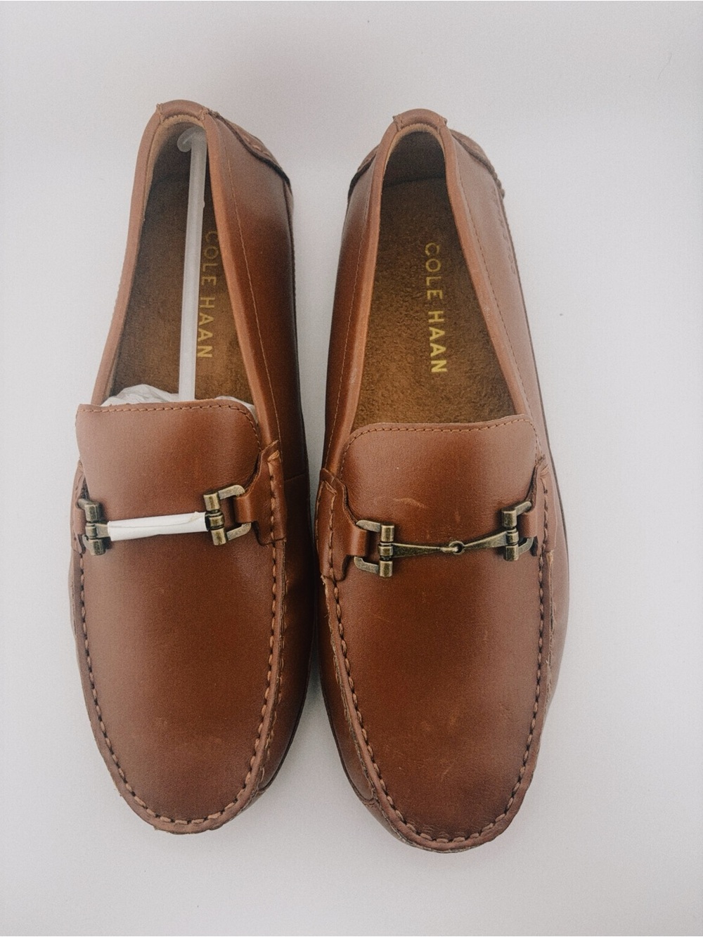 Cole Haan Men’s Brown Leather Bit Loafers Driving Shoes Size 8.5 M